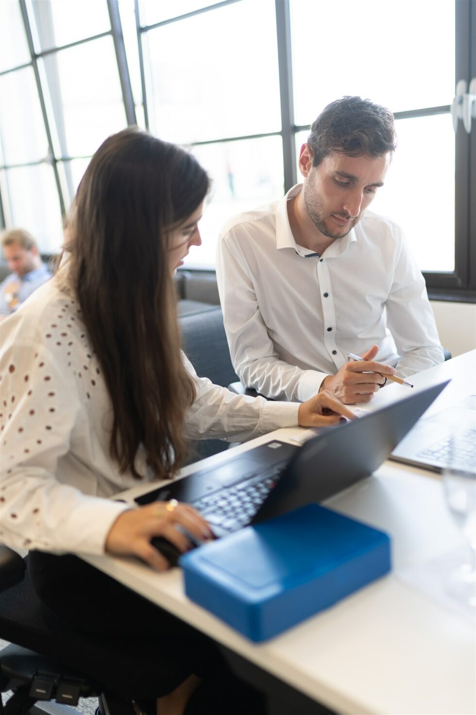 Team working on their laptop